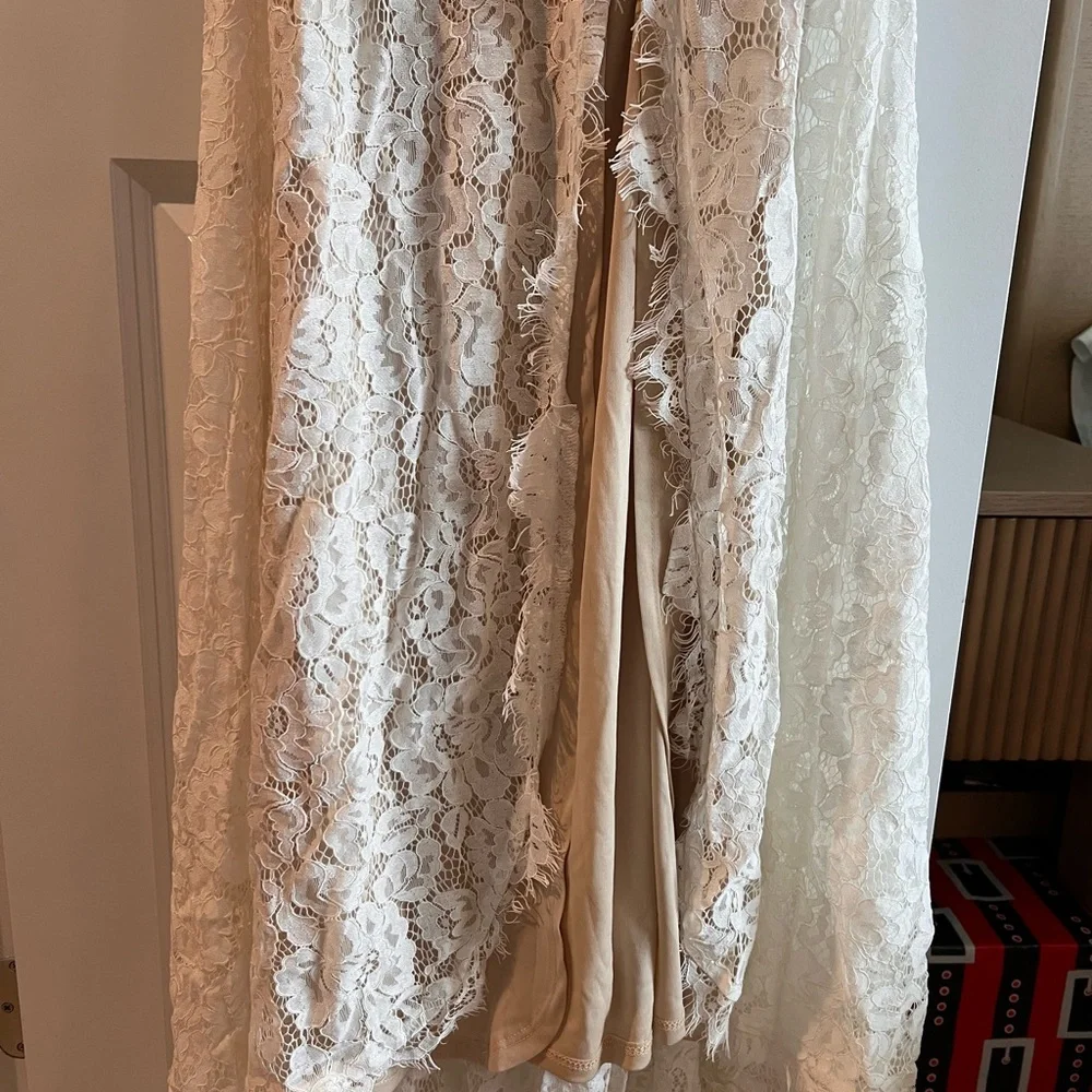 Lulus Elegant Lace Backless Dress - Picture 7 of 7